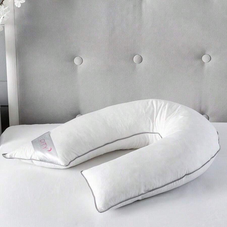 V Shape Duck Feather - Pregnancy Pillow - One Style - View 1