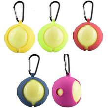 1 funda para bola de golf, protector de bola de silicona de 65mm, accesorios de golf, portátil con gancho, opciones de multicolor - Juego de golf de parque - Ver 8