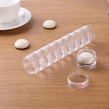 12pcs Mini Ink Mixing Brushes, Tools, Replaceable Round Foam, Refills, Stackable Round Storage Jars, Scrapbook Set, Painting, Art Supplies, Craft Tools, Crafts, Card Making, Drawing - Multicolor - View 6