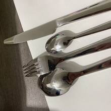 4-Piece Latest Italian Western-Style Knife Set, Made Of 316 Stainless Steel, High-End European-Style Steak And Salad Knife And Fork Set, Dessert Spoon, Soup Spoon, And 4-Piece Knife And Fork Set. - Silver - View 8