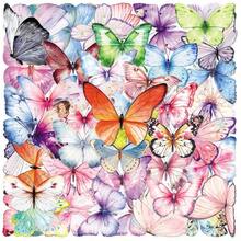 50 Butterfly Graffiti Transparent PET Stickers Creative Fresh And Simple Exquisite Dream DIY Hand Account Cup Refrigerator Stickers - Multicolor - View 3