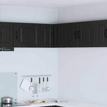 vidaXL Armario de cocina negro 57 x 57 x 40 cm madera de ingeniería - Negro - Ver 1