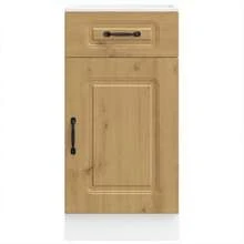 vidaXL Armário de cozinha Kalmar chêne artesanal bois d'ingénierie - Castanho - Ver 4