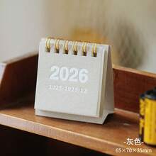 Retro Mini Calendar; Desktop Decor Student Portable Spiral Bound Planner - Retro Mini Desk Calendar - View 13