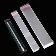 100 túi quà trong suốt, túi tự dính, túi kín dùng để đóng gói và bảo quản văn phòng phẩm, bút chì, thước kẻ, bàn chải đánh răng, ống hút, đũa, thìa, tiện lợi mang theo, thích hợp cho đám cưới, tiệc sinh nhật, phụ kiện trang sức tự làm, quà tặng bút văn phòng phẩm, bao bì vòng cổ, vòng tay, túi OPP mỏng tự dính, túi đựng vòng cổ trang sức thủy tinh, túi kín, túi quà hình quả anh đào, túi quà ren nơ, quà lưu niệm. - Nhiều màu - Xem 1