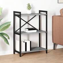 vidaXL Étagère Sonoma cinza 60 x 30 x 85 cm Bois d'ingénierie - Cinza - Ver 1