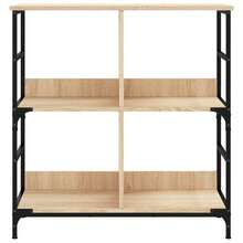 vidaXL Bibliothèque chêne sonoma 78,5x33x82 cm ingénierie du bois - Tabac - Voir 4