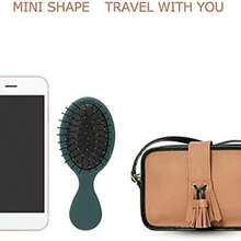 Cepillo para el cabello con cojn de aire, reduce el encrespamiento, mini cepillo para desenredar el cabello, herramienta para peinar el cabello, peine para peinar, restaurar el brillo(Verde oscuro) - como se muestra en la figura - Ver 6