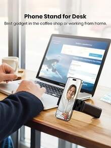 360° Rotatable Durable Travel Phone Holder, Also Can Be Used As Desktop Stand, Convenient Hands-Free Viewing, Ideal Christmas Gift And Aviation Travel Accessory - Multicolor - View 5