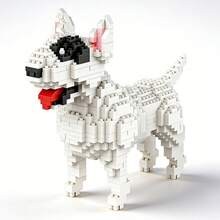 1542片杜宾犬主题迷你积木：3D立体拼装玩具，造型可爱，表情逼真。套装包含威风凛凛的杜宾犬、洁白的牛头梗、活泼可爱的鹦鹉和萌萌的猫头鹰，多种造型可供选择。是宠物爱好者的理想之选，能够激发思维，培养多元兴趣。可作为房间桌面摆件、生日礼物和节日纪念品。 - 彩色 - 查看 7