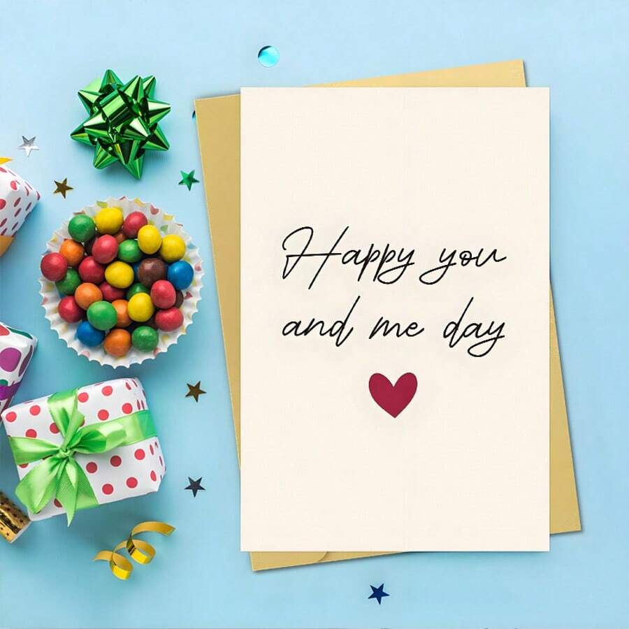 1 Set Anniversary Card And Gift With Envelope | Anniversary Card For Husband | Funny Anniversary Card And Gift For Her, Him, Husband, Wife | Happy Anniversary - Multicolor - View 1