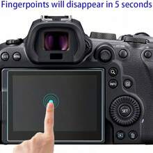 2pcs Tempered Glass Screen Protector For Canon R6 Mark II, 9H Hardness, Easy To Apply, High Definition, Scratch-Resistant, Anti-Fingerprint, Glossy, Camera Accessory - 2pcs, Transparent - View 3