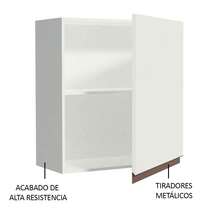Gabinete Superior Cocina Madesa Reims 1 Puerta 60cm Blanco 1 - Blanco - Ver 4