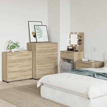 vidaXL Armario de almacenamiento madera Sonoma 80 x 31 x 81 cm - Marrón - Ver 6