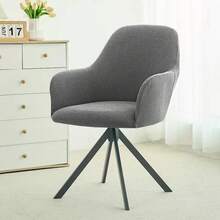 1pc Jacquard Corn Kernel Solid Color Dining Chair Cover, Stretchable Polyester Slipcover, Elastic Machine Washable Non-Slip Protective Cover, Suitable For Home And Office Chairs, Dining Chair Cover - Multicolor - View 11