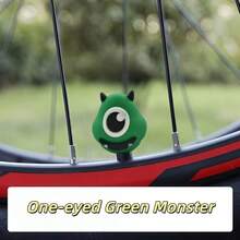 2pcs New Cool Cartoon-Design One-Eyed & Two-Eyed Monster Valve Stem Caps– Soft Cushion & Airtight Seal, Aluminum Alloy Material – Durable & Sturdy, Adorable & Cool Decorative Accessories – Universal Fit For Cars, Motorcycles, Bikes | Perfect Gift - Multicolor - View 4