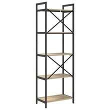 vidaXL Étagère Chêne Sonoma 56 x 34 x 171 cm Bois d'ingénierie - Tabac - Voir 7
