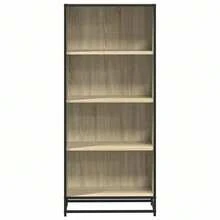 vidaXL Bibliothèque chêne sonoma 60x35x139 cm ingegneria del legno - Castano - Visualizzare 4
