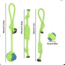 7 piezas Juguetes de correa para perros, juguetes masticables duraderos para juego interactivo con perros medianos y pequeños, ayuda a limpiar los dientes, aliviar el aburrimiento, juego de tirar, masticado poderoso, juguetes dentales de cuerda de algodón para cachorros - Multicolor - Ver 28