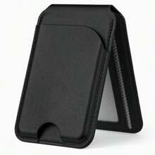 磁吸多功能手机支架卡包，超薄真皮PU材质，强力磁扣，兼容 17/15/14/13/12，可调节支架，3个卡槽，日常使用完美之选，时尚钱包式设计，经久耐用，兼容安卓及大多数智能手机，送给母亲、家人、朋友、孩子、生日、节日的理想礼物。手机壳配件，手机粘垫 - 多色 - 查看 12