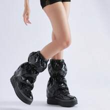 Leg Warmers Gaiters Calf Leg Warmers Windproof Padded Boot Covers Y2K Aesthetic - Multicolor - View 1