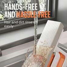 Mini Foldable Desktop Mop – Portable Versatile Wet & Dry Cleaning Sponge Mop For Home & Car – Ideal For Kitchen, Bathroom, Glass, Dining Table & More (Squeeze Handle+1 Sponge Head ) - trắng - Xem 8