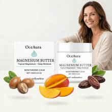 OceAura 镁保湿霜 - 局部涂抹镁元素，深层滋养舒缓肌肤，100克天然身体保湿霜，促进休息和放松 - 彩色 - 查看 9