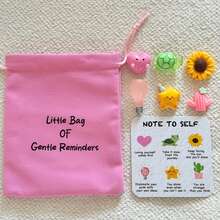 一套充满激励和温暖的礼品袋，包含：先爱自己、慢慢来、相信过程、拥抱阳光、你会闪耀、用自己的想法照亮前路、即使看不见，你依然光芒四射、你比想象中更强大。适合作为圣诞节、生日、复活节礼物，也是感恩节的完美之选。 - 彩色 - 查看 12