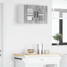 vidaXL Armário de cozinha com étagère Gris Sonoma 60 x 31 x 40 cm - Cinza - Ver 4