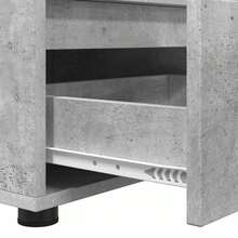 vidaXL TV-Ständer, Betongrau, 100 x 48 x 43 cm, Holzwerkstoff - Grau - Übersicht 9