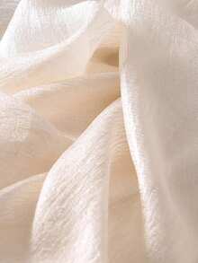 1 chiếc khăn choàng nữ phong cách Bohemian, màu trơn, in họa tiết, chất liệu lụa satin thời trang, chống nắng, thích hợp dùng khi đi biển và khi trời lạnh, phối cùng váy. - JNF - Xem 3