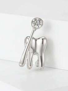 Luxury Glossy Teeth Brooches - Creative Pins For Women Unisex Casual Party Jewelry Accessories / Friends Gifts Badges Decoration - Teeth - View 5