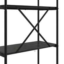 vidaXL Étagère Chêne nero 60 x 30 x 146 cm Bois d'ingénierie - nero - Visualizzare 9