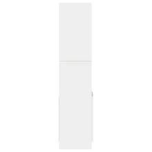 vidaXL Buffet haut blanc 92x33x140 cm bois d'ingénierie - Blanc - Voir 6