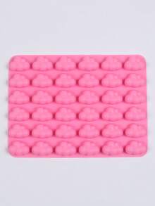 1pc Cloud Pattern Multi-Grid DIY Silicone Mold, Modern DIY Silicone Mold - Pink - View 7