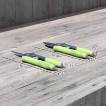 Garden Tool Set, 2 Pieces, Stainless Steel Garden Tools, Gardening Set With Pruning Shears And Branch Cutters, Garden Gifts For Women And Men, Green + Silver - Green - View 3