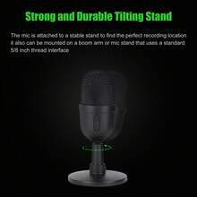 USB Microphone For PC, USB Microphone,Computer Gaming Mic, Noise Cancel, Condenser Mic For Anchor Meeting, Network Teaching, Gaming, Streaming, Podcasting - Plug-And-Play, USB-C Connector - USB - Xem 4