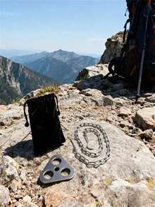 1pc Stainless Steel Adjustable Camping Pot Hanger, Foldable And Lightweight, Suitable For Outdoor Camping And Picnics - Silver - View 3