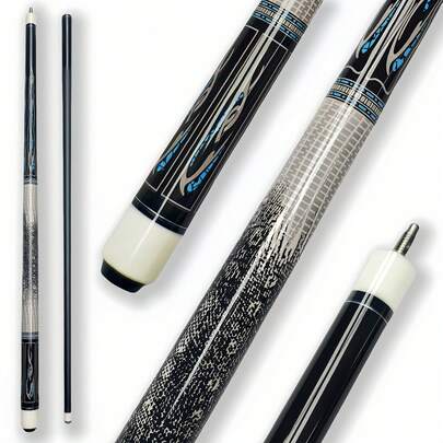 58-Inch Cue Stick & Carbon Fiber Pool Cue - 12.5mm Tip, 19-21oz, High Hardness And Precision, Suitable For Professional Tournaments, Detachable, For Snooker, Recreational Pool, English Pool, Chinese Pool, Carom, 8-Ball And 9-Ball