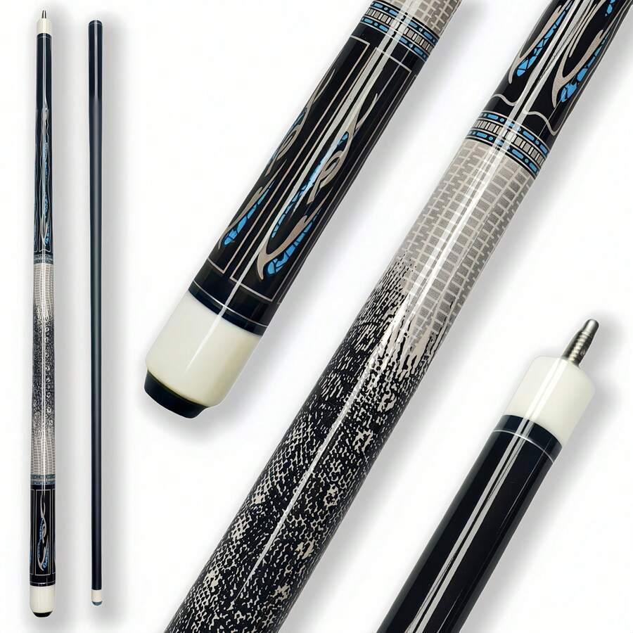 58-Inch Cue Stick & Carbon Fiber Pool Cue - 12.5mm Tip, 19-21oz, High Hardness And Precision, Suitable For Professional Tournaments, Detachable, For Snooker, Recreational Pool, English Pool, Chinese Pool, Carom, 8-Ball And 9-Ball