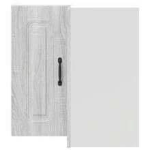 vidaXL Armoire murale d'angle de cuisine Kalmar sonoma gris - Gris - Voir 4