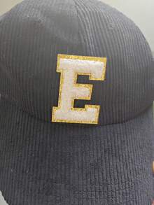 1pc Thick Children's Hip Hop Hat, A-Z Letter Baseball Cap, Adjustable Unisex Kids Outdoor Sunshade Hat, Bone White, 9-14 Years - Black - View 11