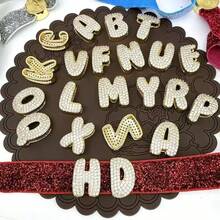 1件新款锆石字母吊坠，优雅魅力，A-Z字母，18k镀金，珠宝制作配件