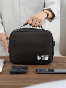 1个大容量多功能收纳包，带拉链封口 - 耐用旅行办公收纳包，可收纳线缆、耳机、笔记本电脑、手机、洗漱用品 - 带Logo，安全拉链封口 - 彩色 - 查看 10