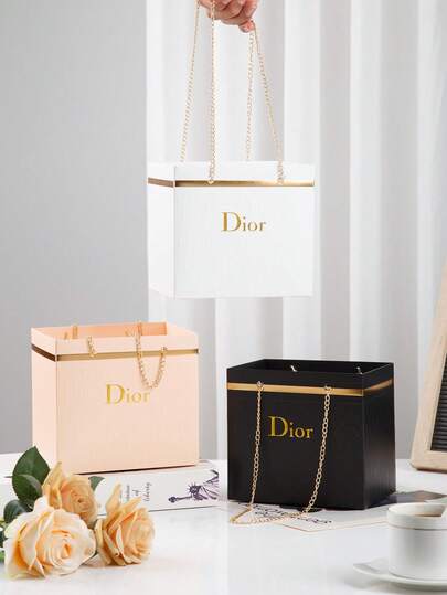 M.Dior 1個 フラワーギフトボックス、ギフトパッケージ、パーティー用品、ホームデコレーション、フラワーショップバッグ、結婚式やパーティーの装飾ボックス - 男女兼用、結婚式、バレンタインデー、プロポーズ、記念日、ギフト、クリスマスなどのイベントに最適。