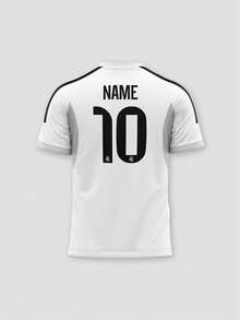 Áo đấu La Liga (Tây Ban Nha) 2026 tùy chỉnh, màu trắng, có hình in. Có thể tùy chỉnh số áo. Áo thun cá nhân hóa, món quà năm mới tuyệt vời. Áo thun thể thao thoải mái, phong cách thường ngày. Thích hợp mặc hàng ngày, xem bóng đá và tham gia các hoạt động thể thao khác nhau. Mùa hè, trang phục tập gym, trang phục công sở. - trắng - Xem 4