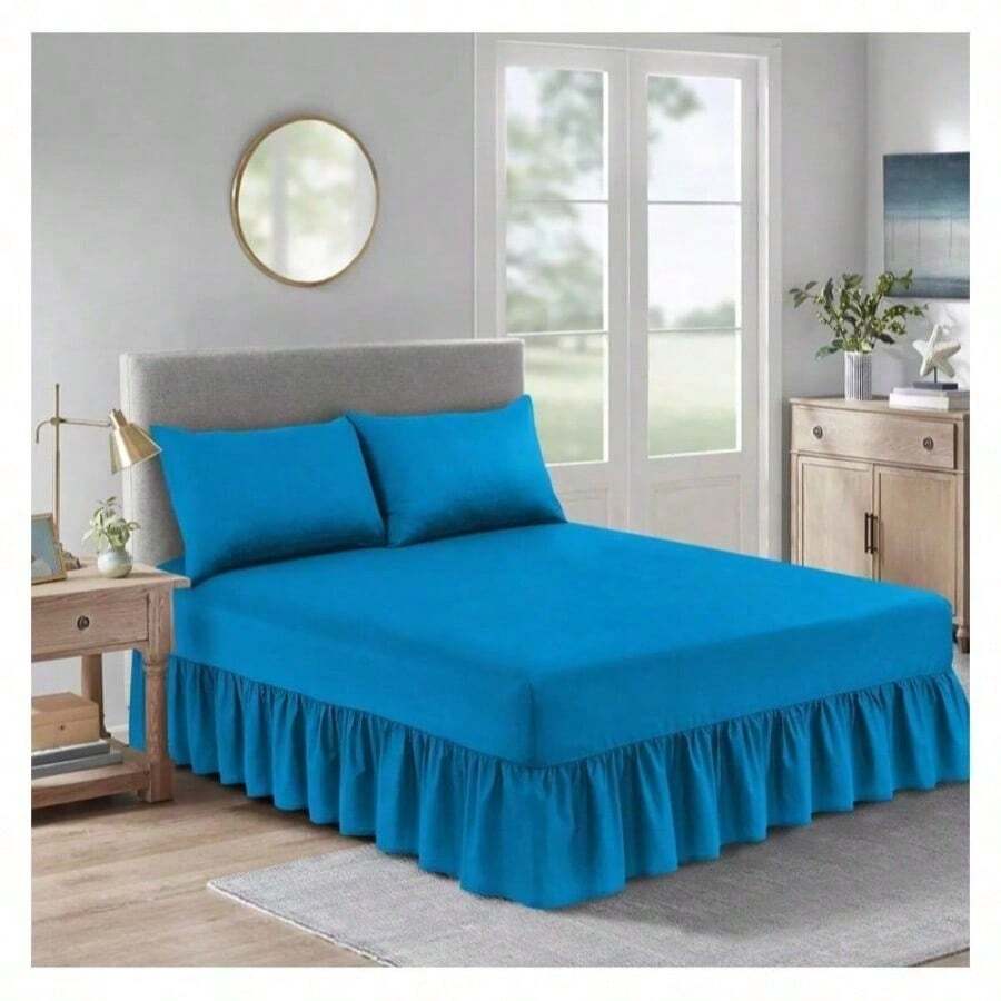 Fitted Valance Sheet - Teal - View 1