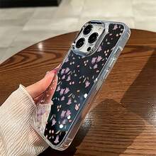 Funda Floral Delight con Espejo. Funciona también como espejo y es compatible con  17,  16 Pro Max,  15 Pro Max,  13 y  12. Fabricada en TPU, ofrece una excelente protección contra golpes y caídas. Un regalo ideal para tus seres queridos, perfecta para celebraciones de otoño, cumpleaños, aniversarios o simplemente para alegrarle el día a alguien. - Plateado - Ver 6
