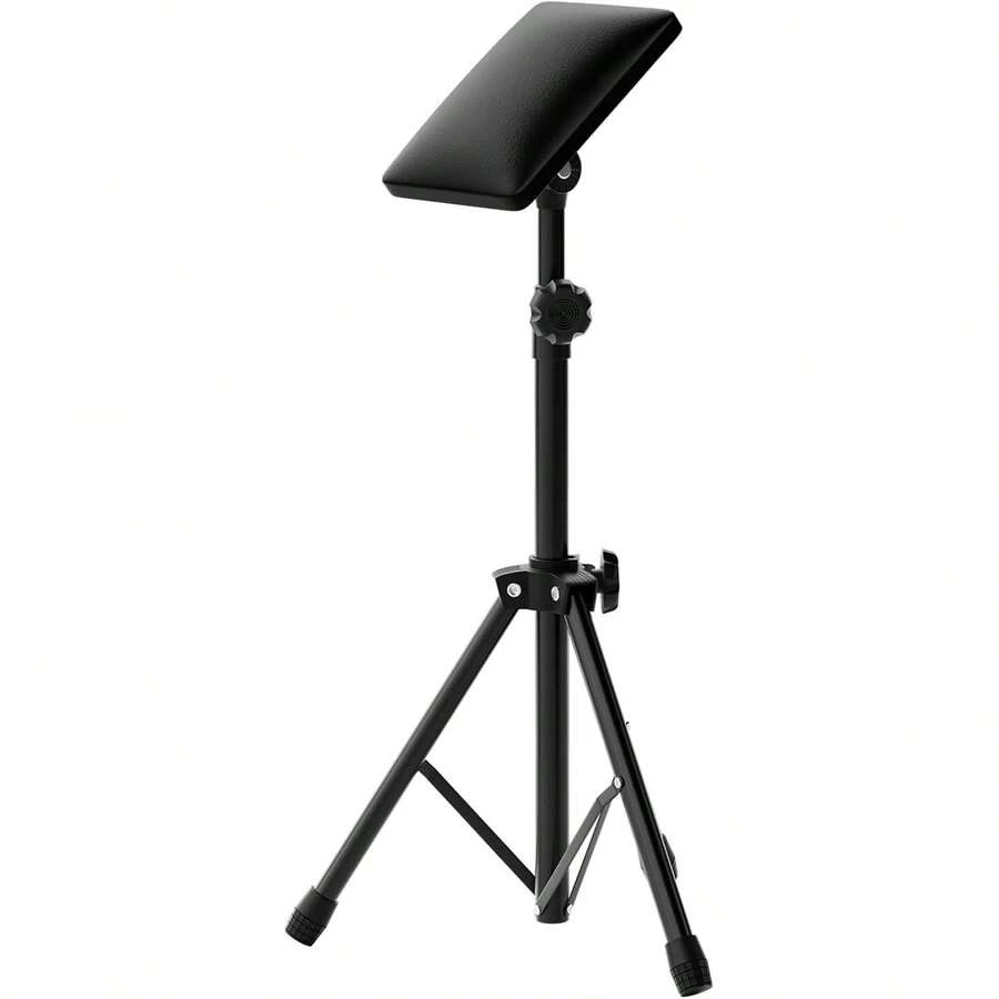Reposabrazos De Tatuaje, Silla De Tatuaje Para Cliente, Trípode De Soporte Para Reposabrazos De Tatuaje, Soporte Para Reposar Piernas Ajustable En Altura E Inclinación, Almohadilla De Esponja Suave Gruesa - Negro - Ver 1