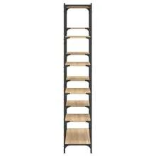 vidaXL Biblioteca de carvalho sonoma 100x32x170cm engenharia e equipamentos de madeira - Castanho - Ver 5